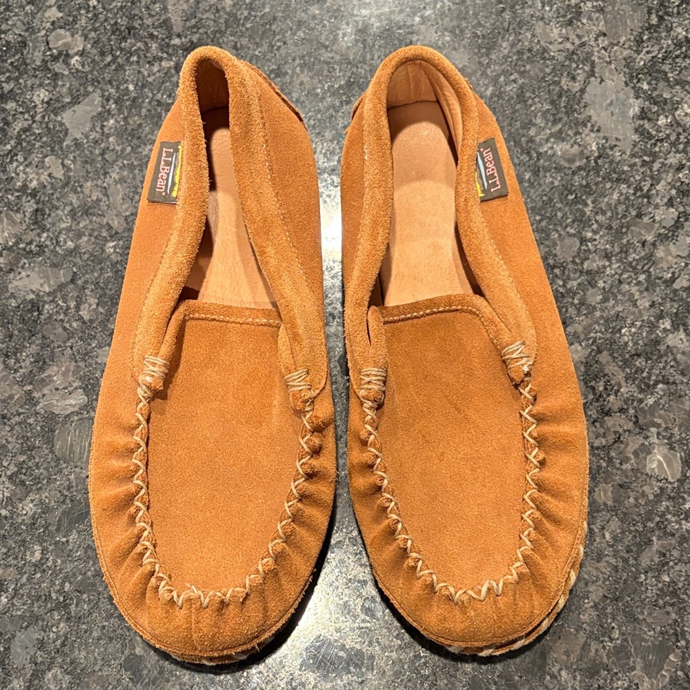 L.L. Bean Women’s wicked good deer skin lined slippers